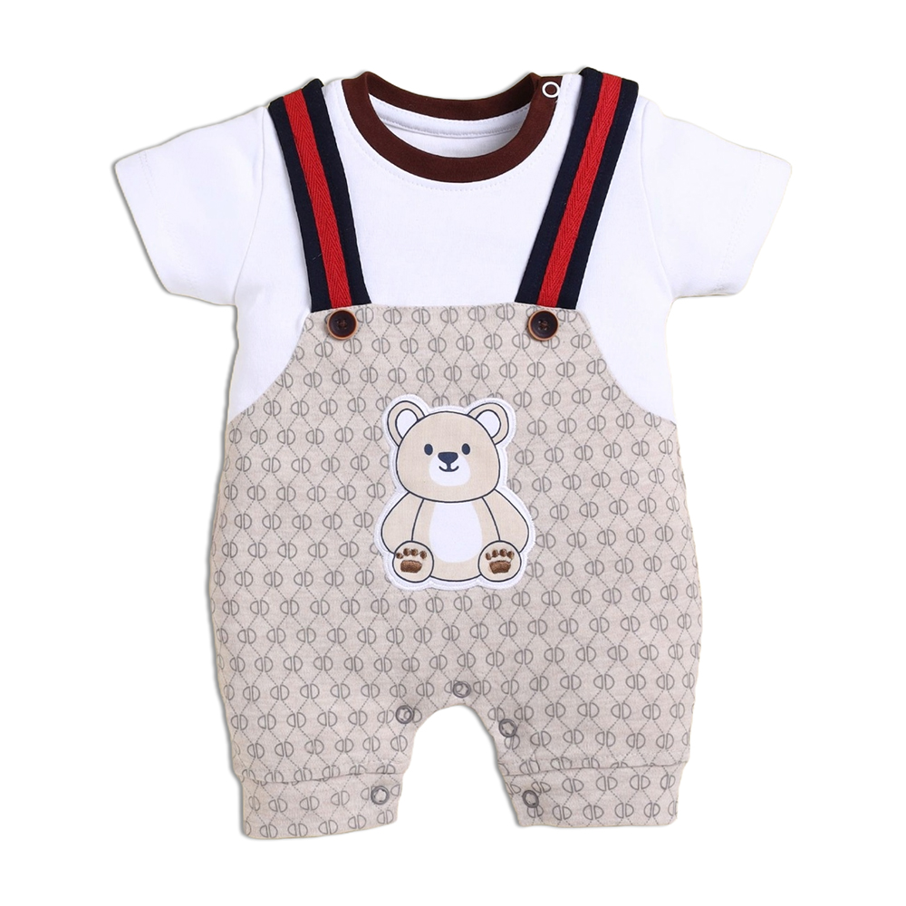 Baby Half Sleeve Romper, 100% Cotton | 3676