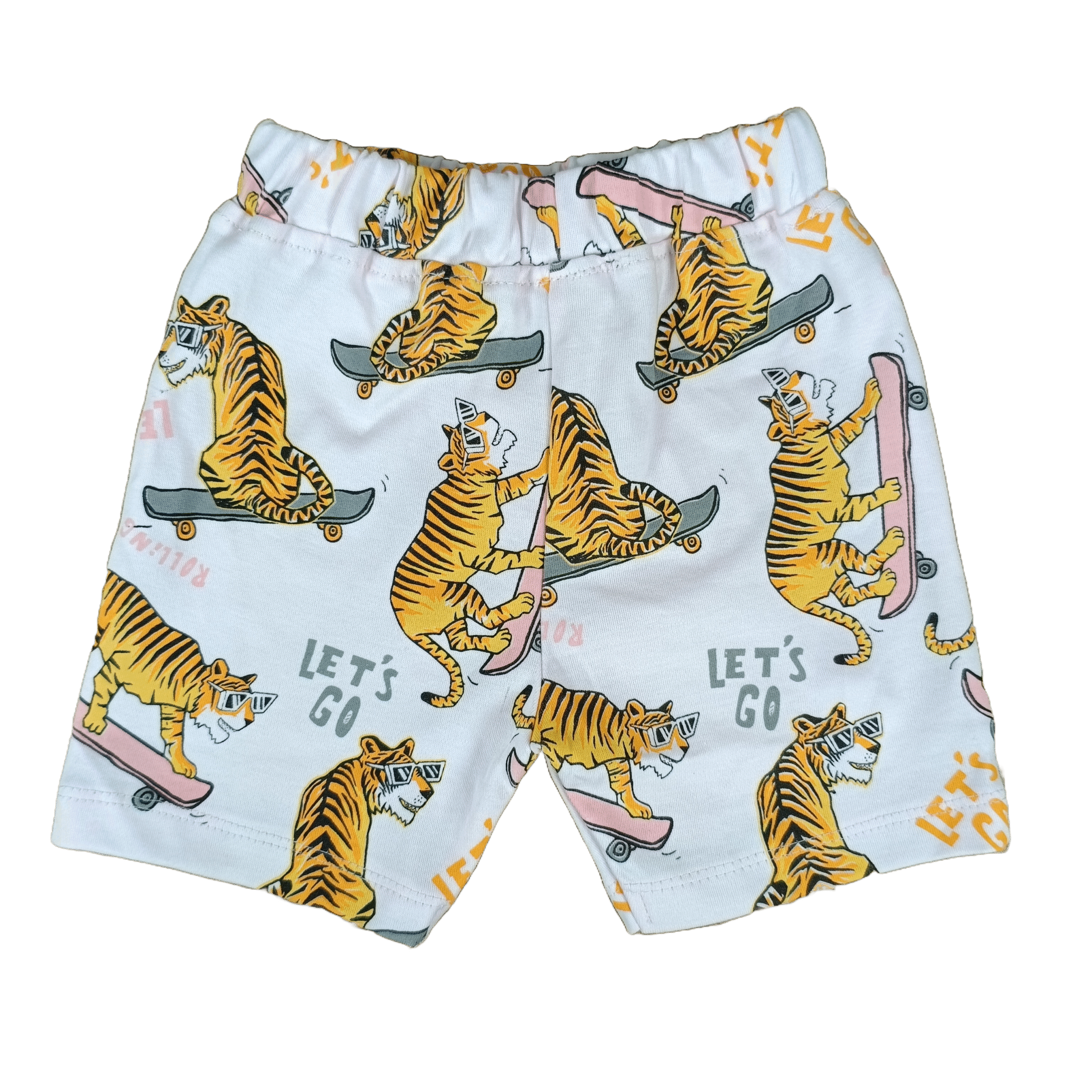 neo nate Half Sleeve Co-Set, Tiger Skateboard Print | 3825 - Image 11