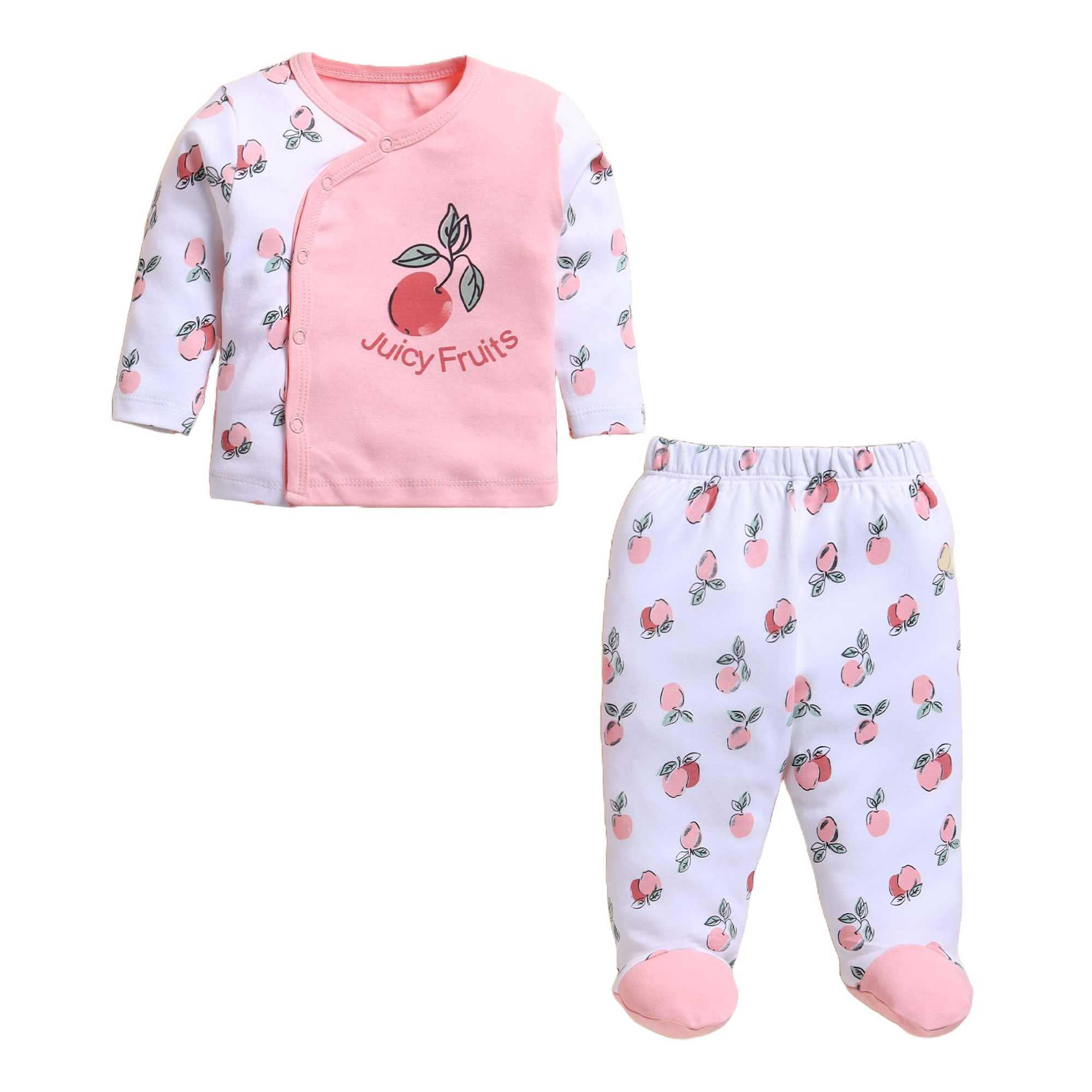 Newborn Baby 6 pcs Gift Set, 100% Cotton | 4239a - Image 2