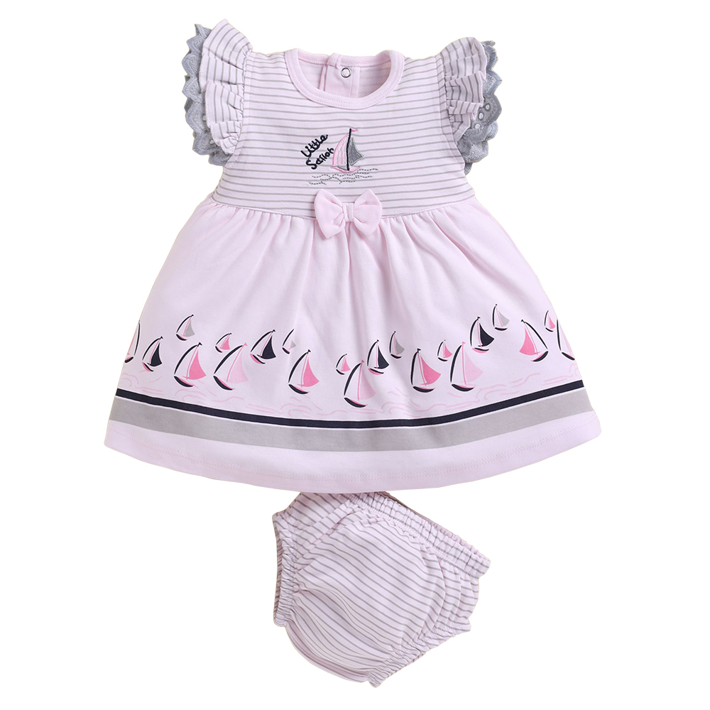 π Neo Nate Baby Girl Frock with Panty Set | 8070 - Image 2