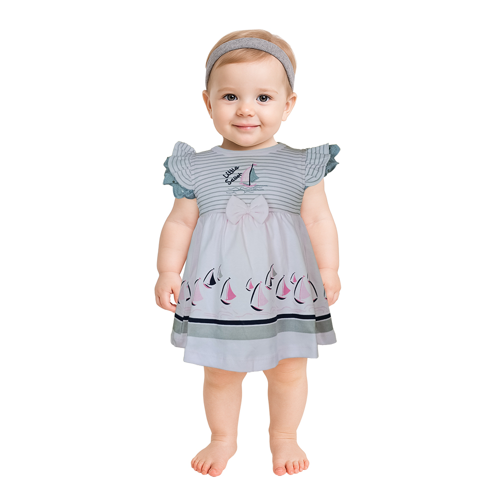 π Neo Nate Baby Girl Frock with Panty Set | 8070 - Image 4