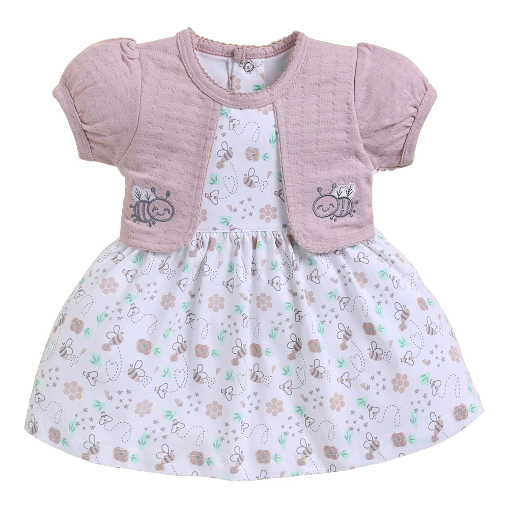 neo nate Baby Girl Frock with Fancy Embroidery | 8081