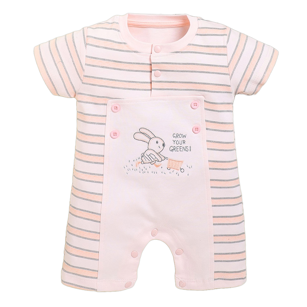 Baby Half Sleeve Romper, 100% Cotton | 3855
