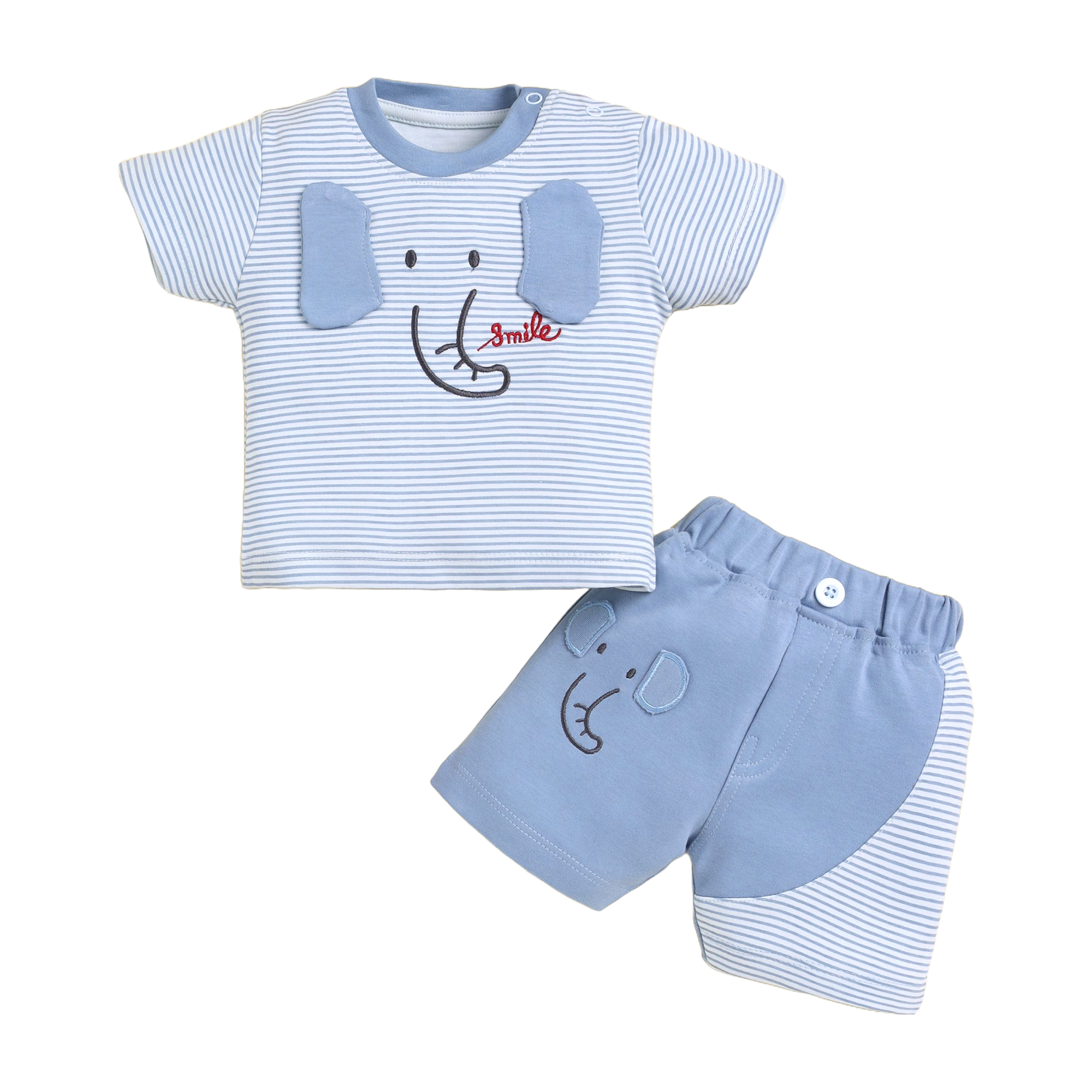 2 pcs Half Sleeve T-Shirt & Shorts Co-Set for baby boys | 3814