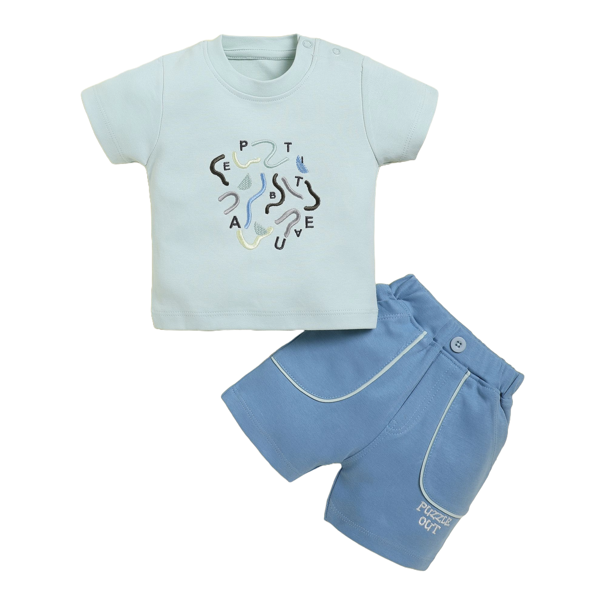 Half Sleeve T-Shirt and Shorts Set for Baby Boys | 3957