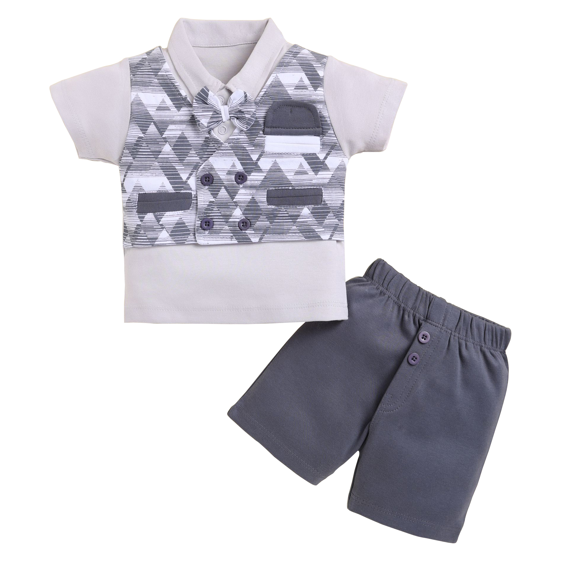 Neo Nate Half Sleeve Baby Jacket Co-Set for Boys 9-24 Months | 4071