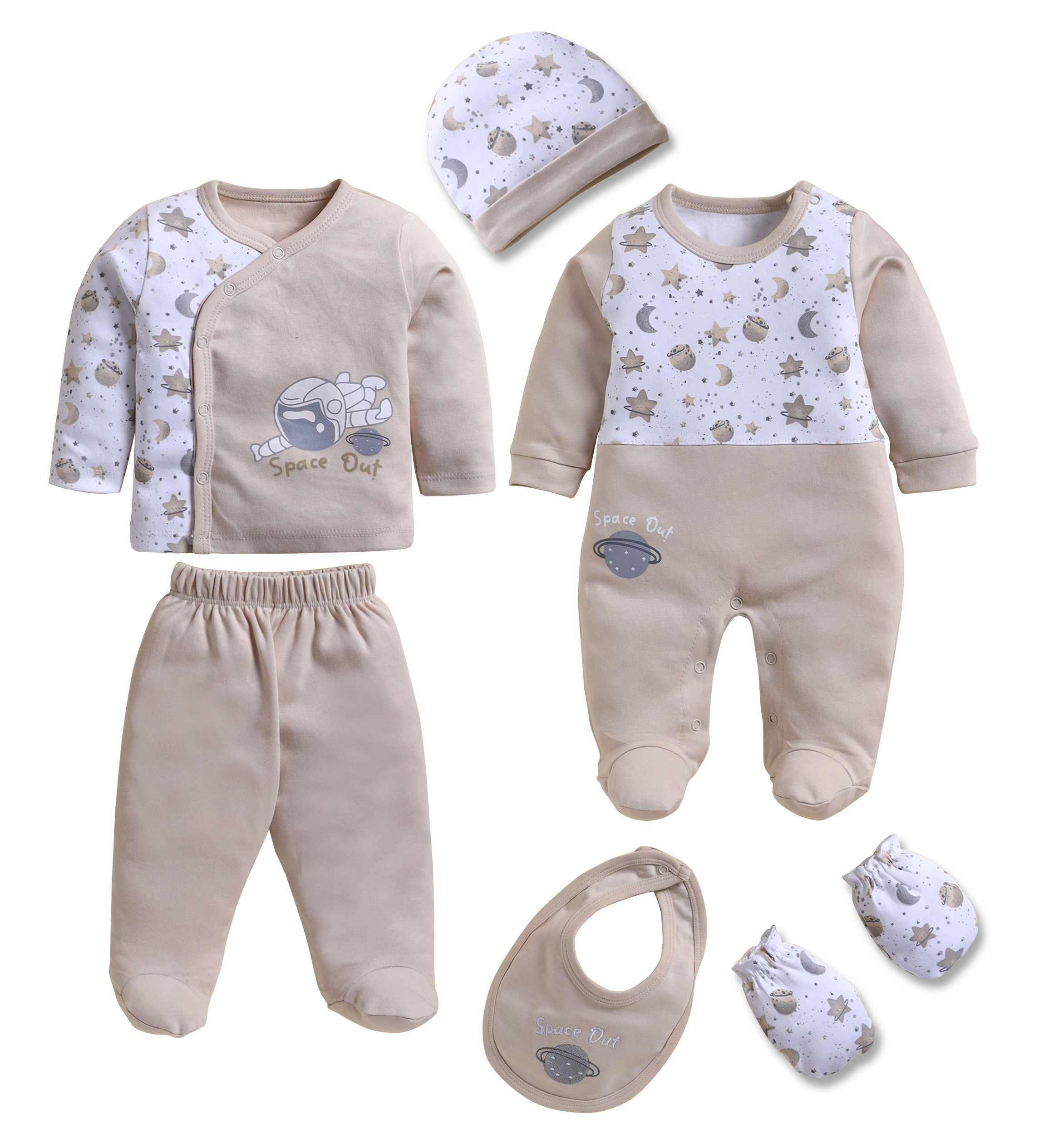 Newborn Baby 6 pcs Gift Set, 100% Cotton | 4239B