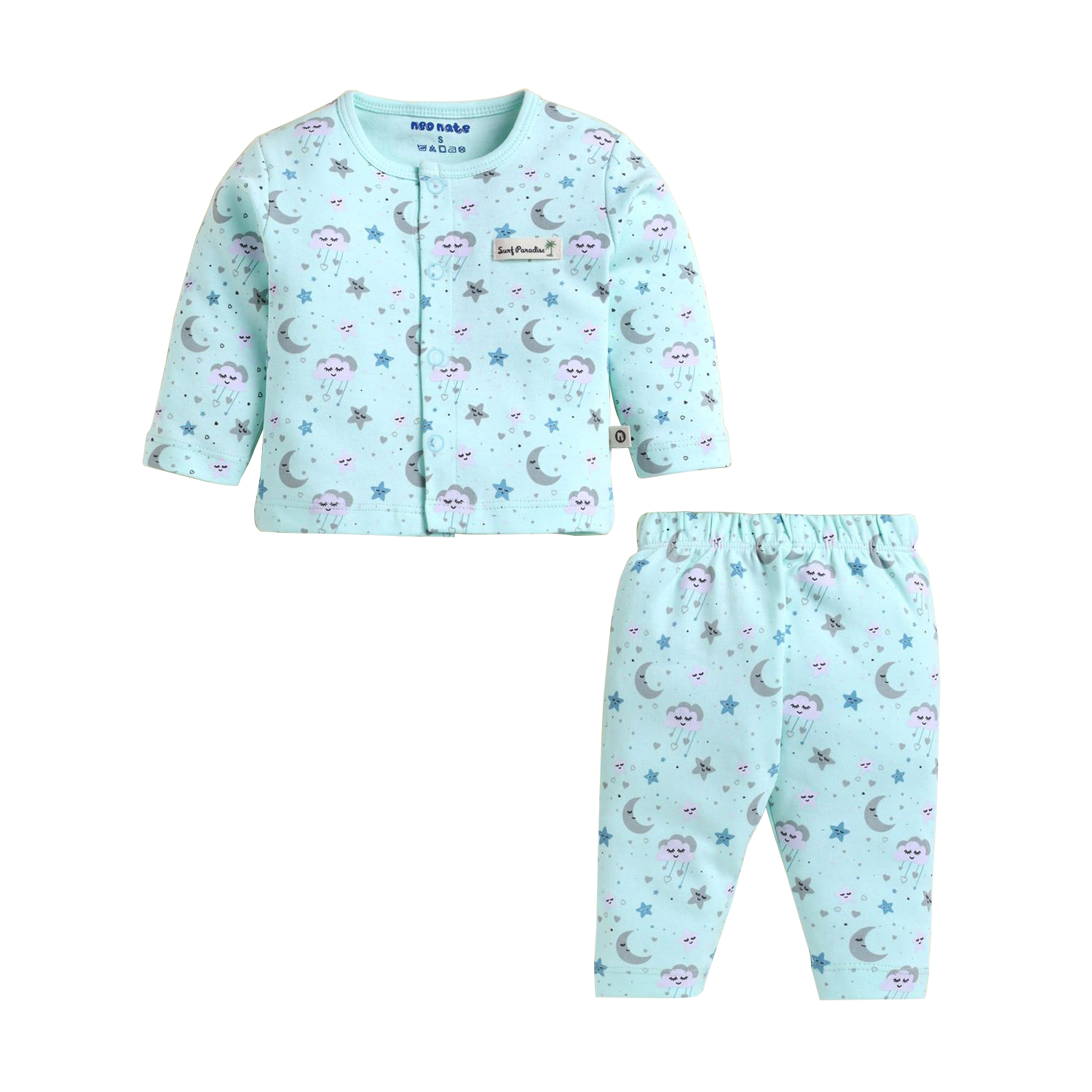 Neo Nate Newborn Unisex Full Sleeve Co-Set | 5422A